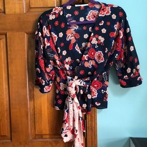 Violet + Claire Kimono Wrap Blouse